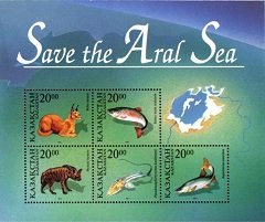 Save the Aral Sea Post Stamps