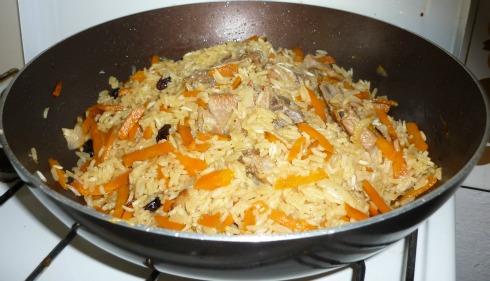 Plov - Central Asian Rice Dish
